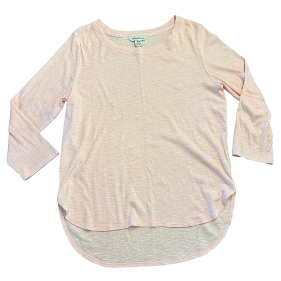 Tommy Bahama Women’s heathered pink tee w tulip hem Size M - Picture 1 of 6